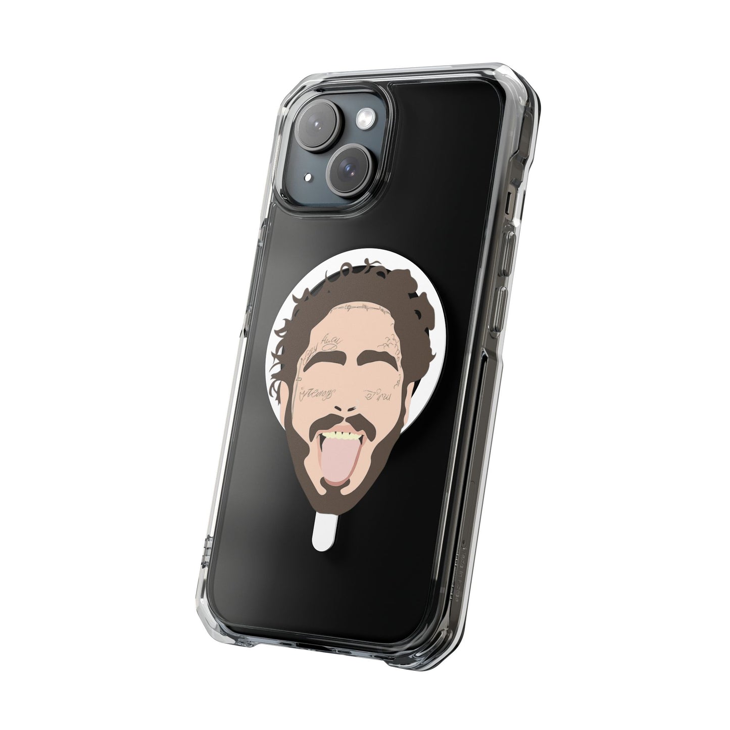 Minimalist Tongue Out Cartoon Face Magnetic Impact Case
