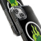Green Flame Icon Magnetic Clear Impact Case