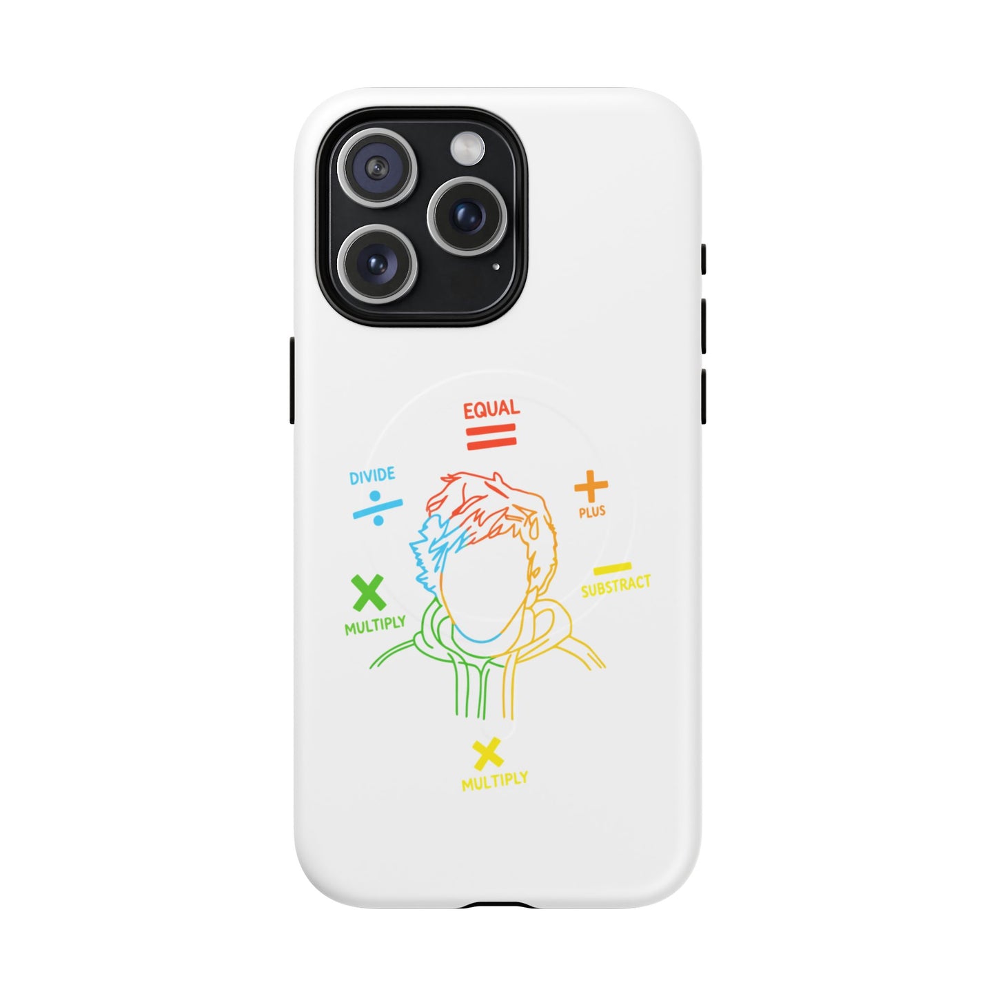 Minimalist Divide Symbol with Brush Tough Magnetic case