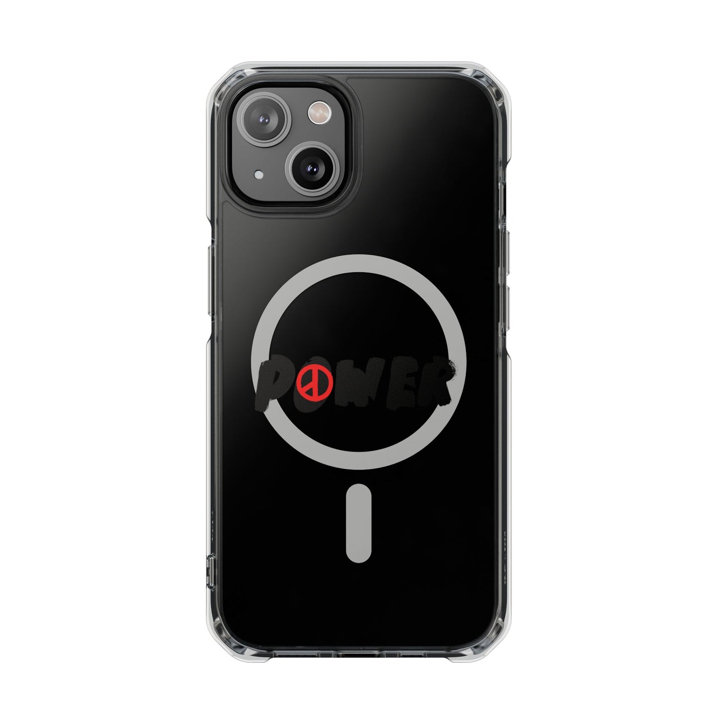Peace Vibes Streetwear Magnetic Clear Impact Case