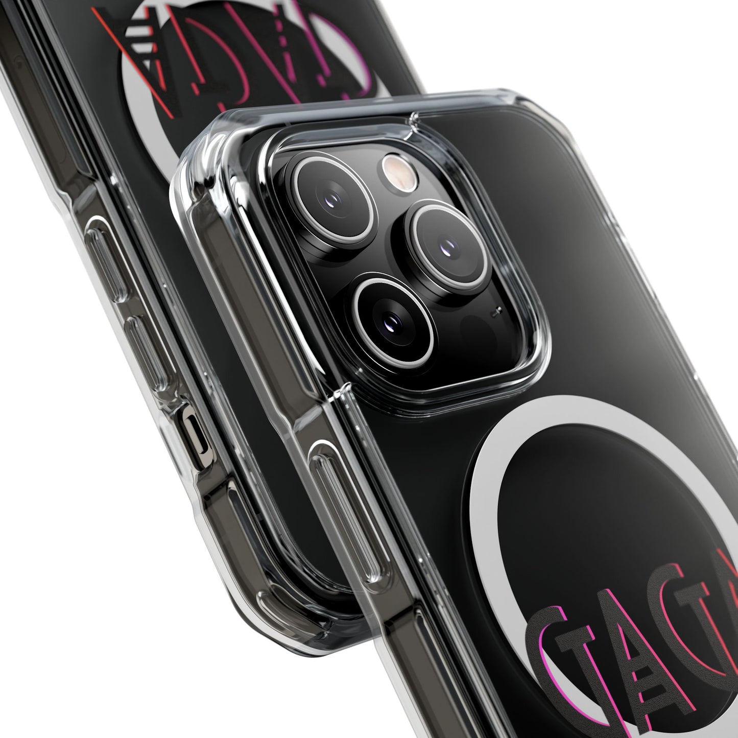 Electric Neon Magnetic clear case
