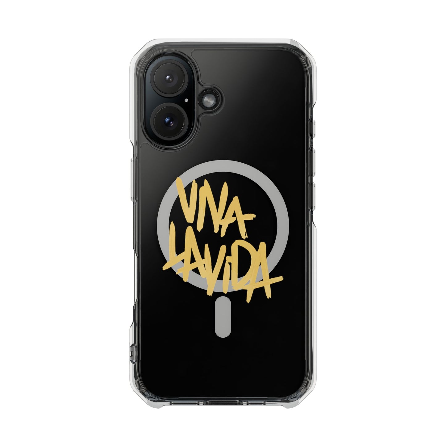 Golden Brush Script Magnetic Clear Impact case