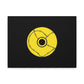 Minimalist Black Disc Outline Canvas