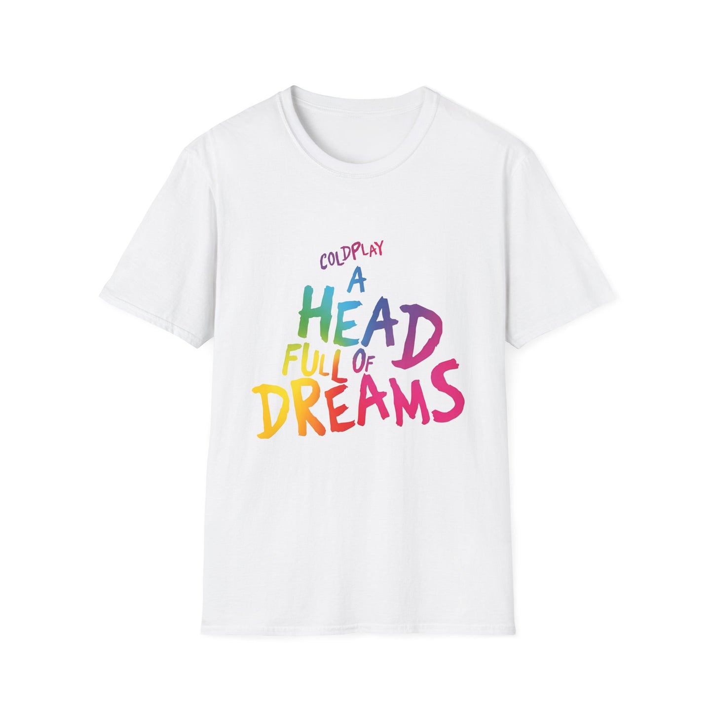 Unisex Softstyle T-Shirt Inspired by Coldplay’s Iconic A Head Full of Dreams