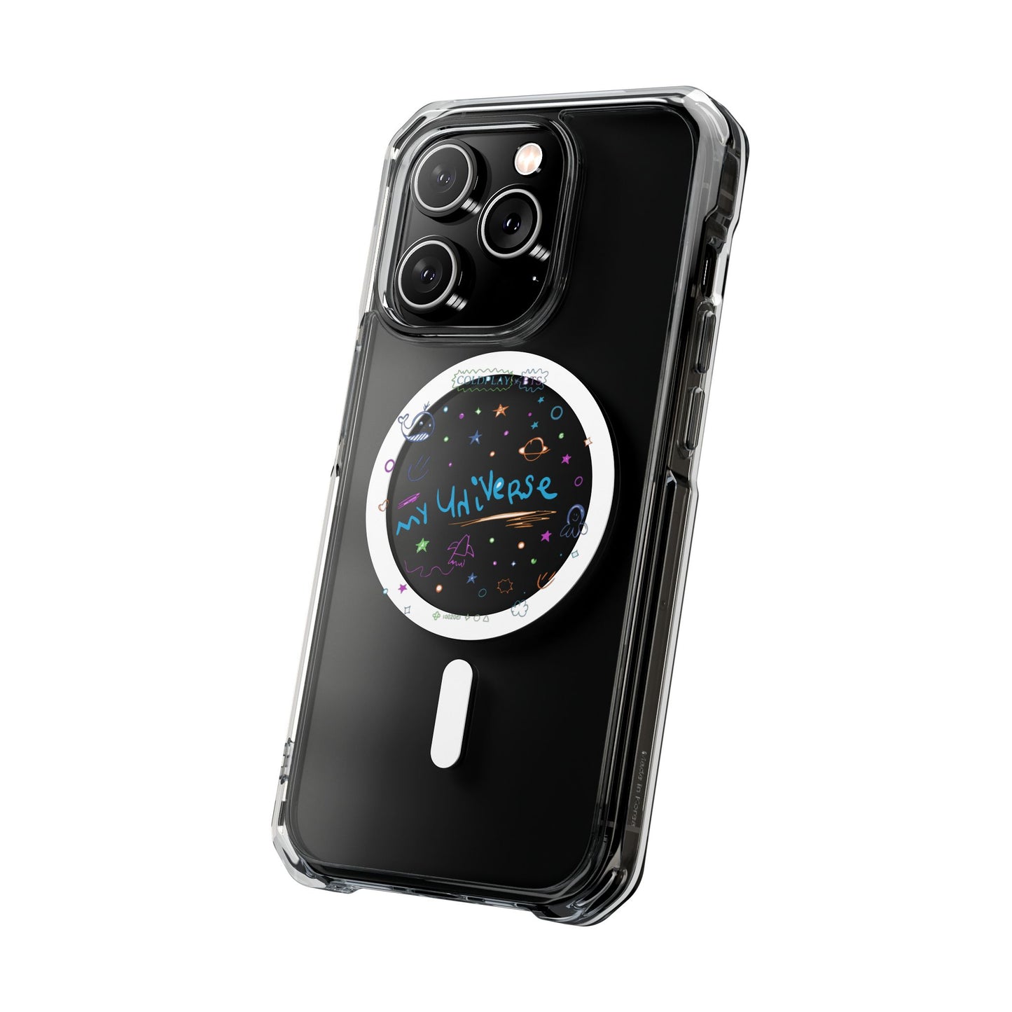 Neon Space Doodles Magnetic Clear Impact case