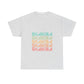 Retro Pop Lines Unisex Heavy cotton tee