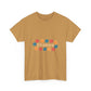 Retro Floral Groove Unisex Heavy cotton tee
