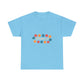 Retro Floral Groove Unisex Heavy cotton tee