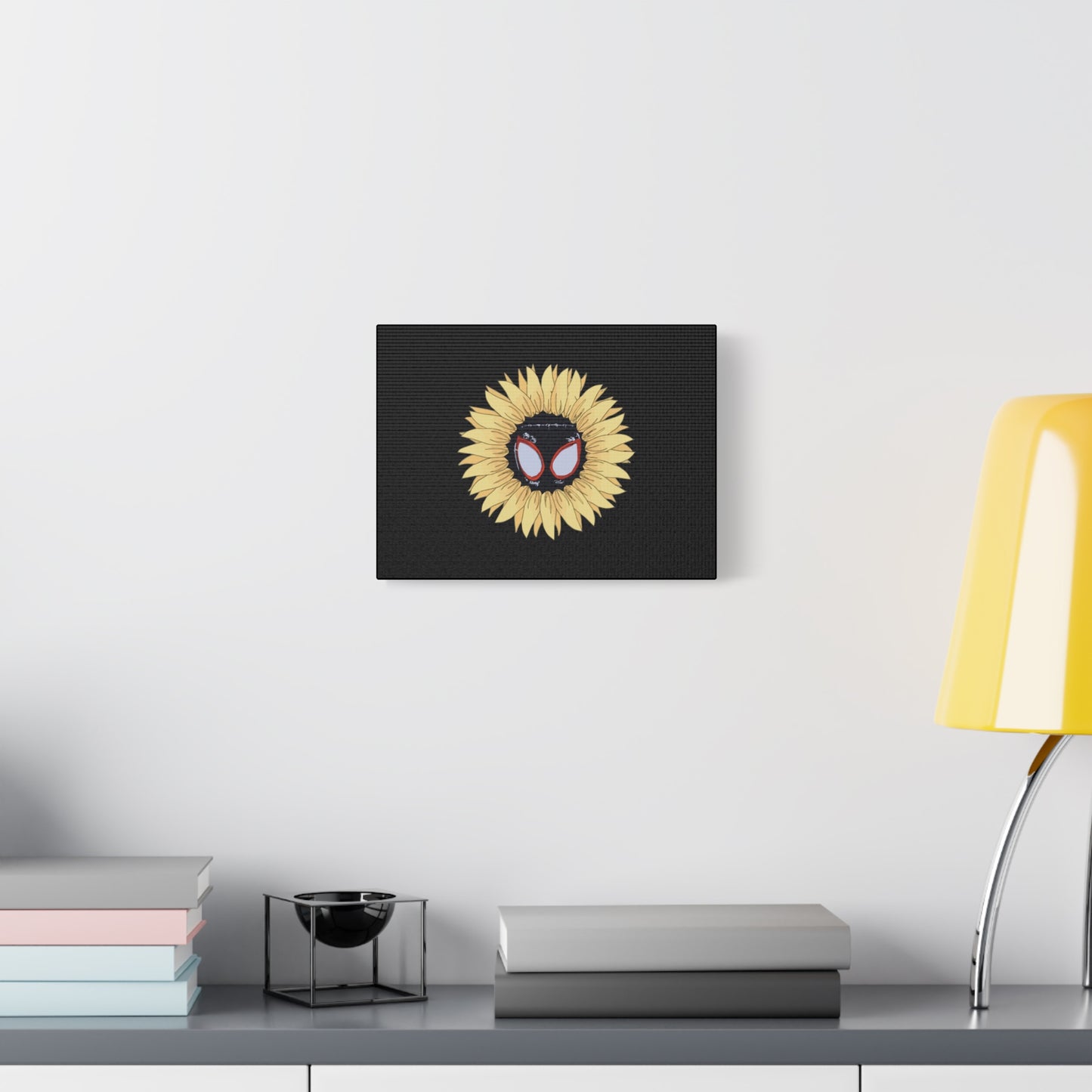 Sunflower Mask Illustration Canvas