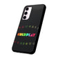 Premium Tough Case for Samsung S21 to S25 Ultra Showcasing Coldplay’s Signage