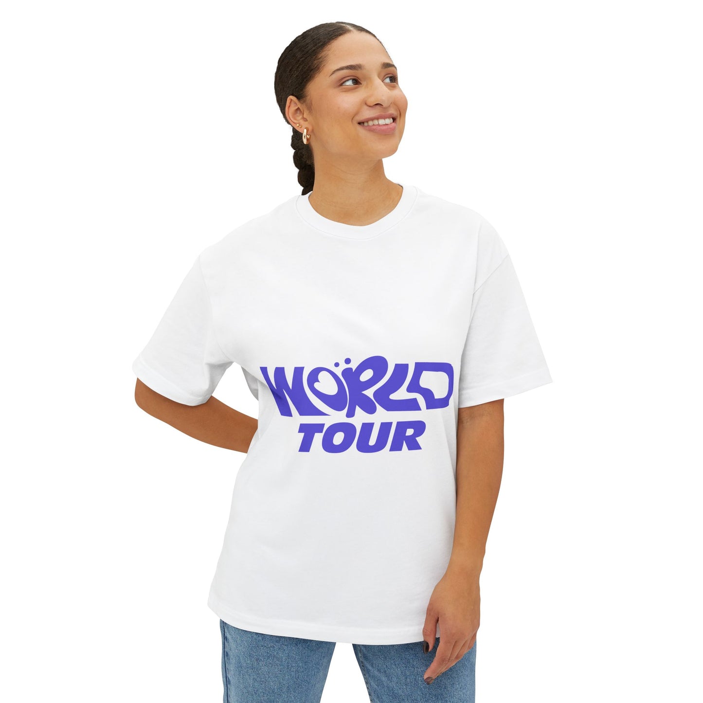 World Tour Bubble Letter-Oversized Tee
