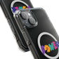 Retro Flower Power Color Pop Magnetic Clear Impact Case