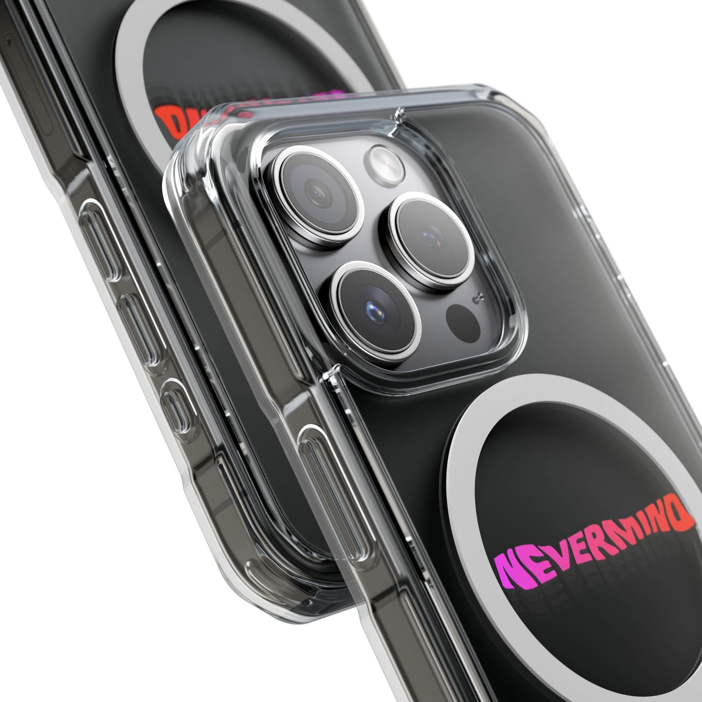 Wavy Groovy Typography Magnetic Clear Impact case