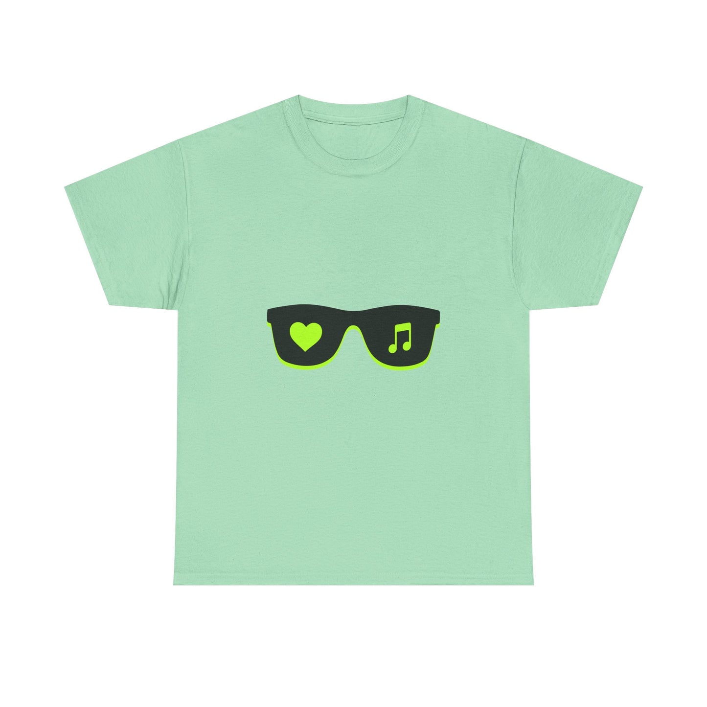 Neon Love Notes Unisex Heavy cotton tee