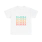 Retro Pop Lines Unisex Heavy cotton tee