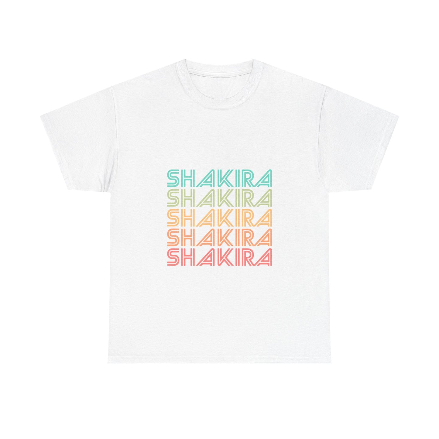 Retro Pop Lines Unisex Heavy cotton tee