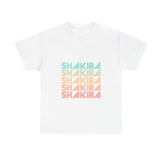 Retro Pop Lines Unisex Heavy cotton tee