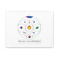 Colorful Planetary Orbit Diagram Canvas