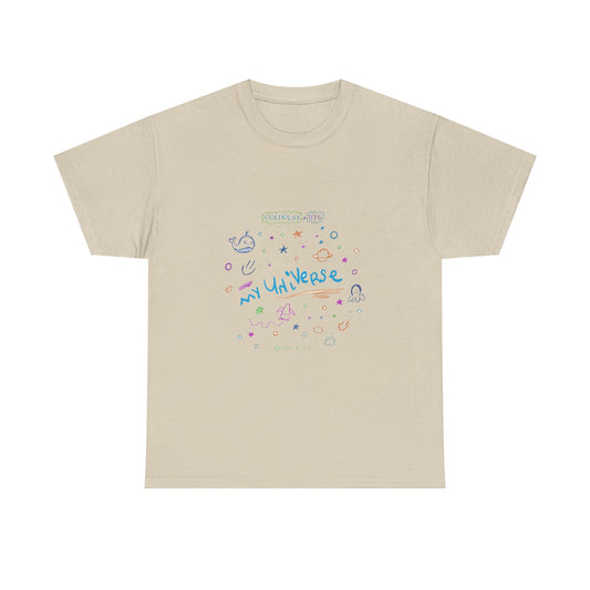 Neon Space Doodles Unisex Cotton Tee