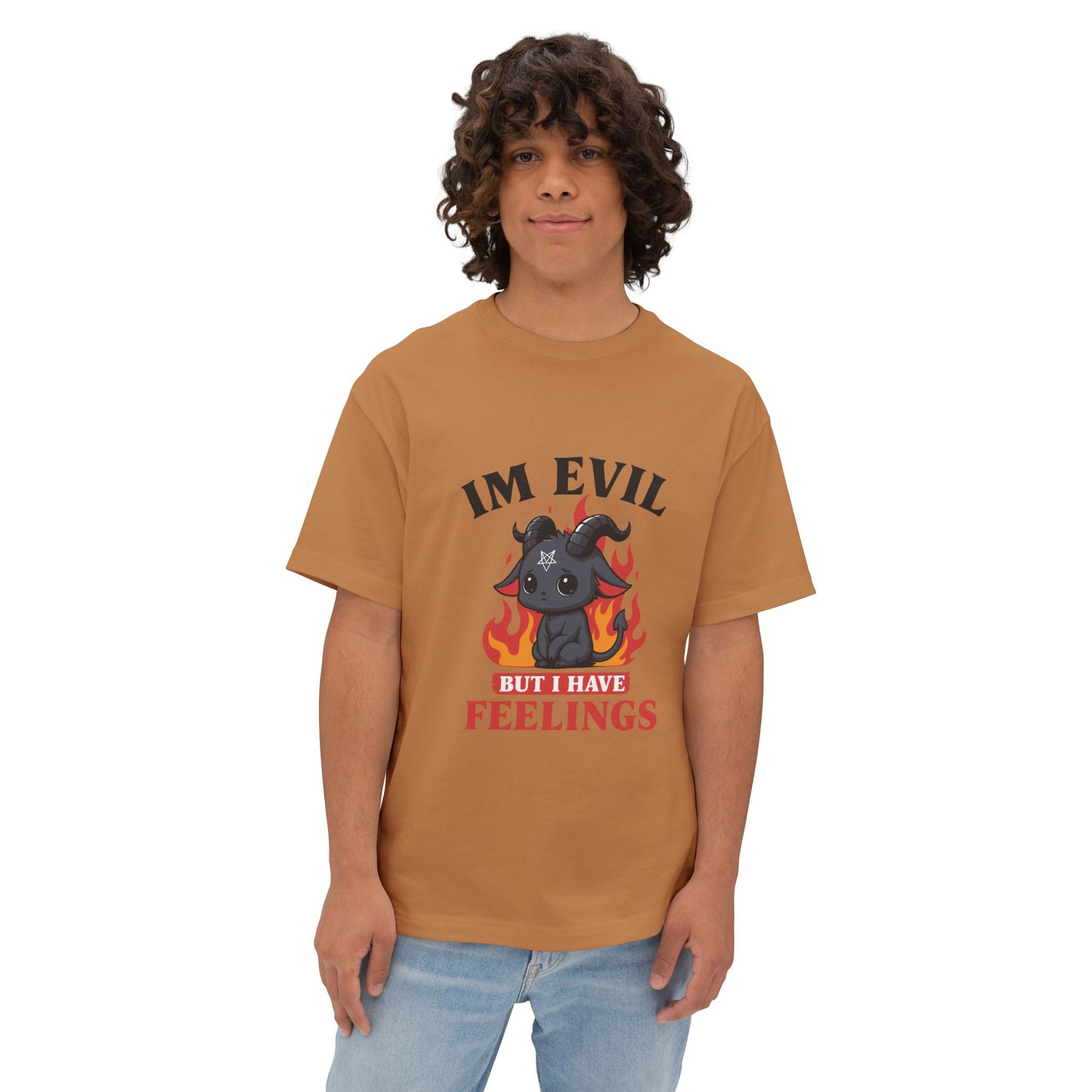 Oversized boxy Tee – Snazzy Evil Edition