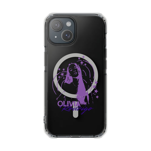 Olivia Rodrigo Star Portrait Magnetic Clear Impact Case