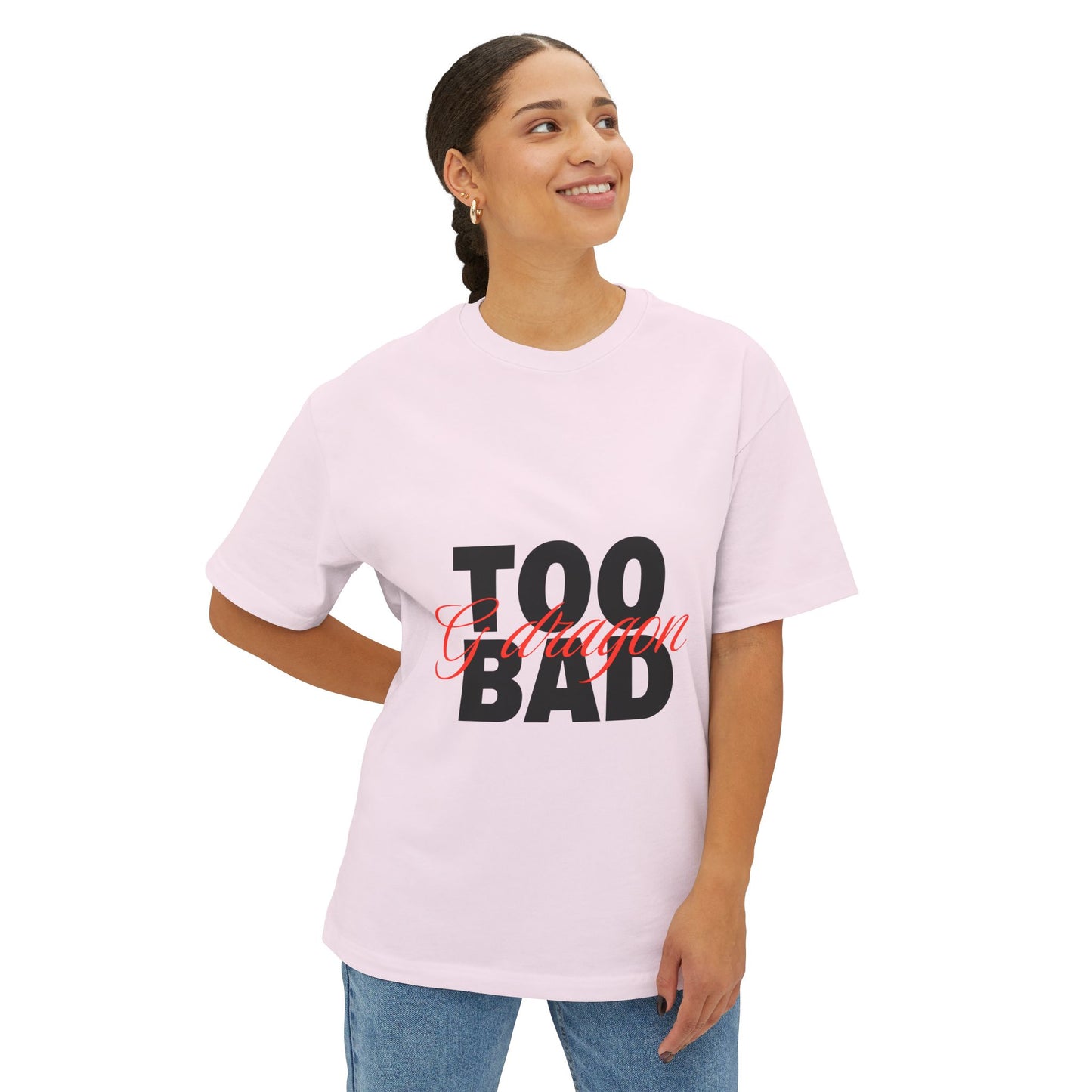Signature Flame Script Unisex Oversized Boxy Tee