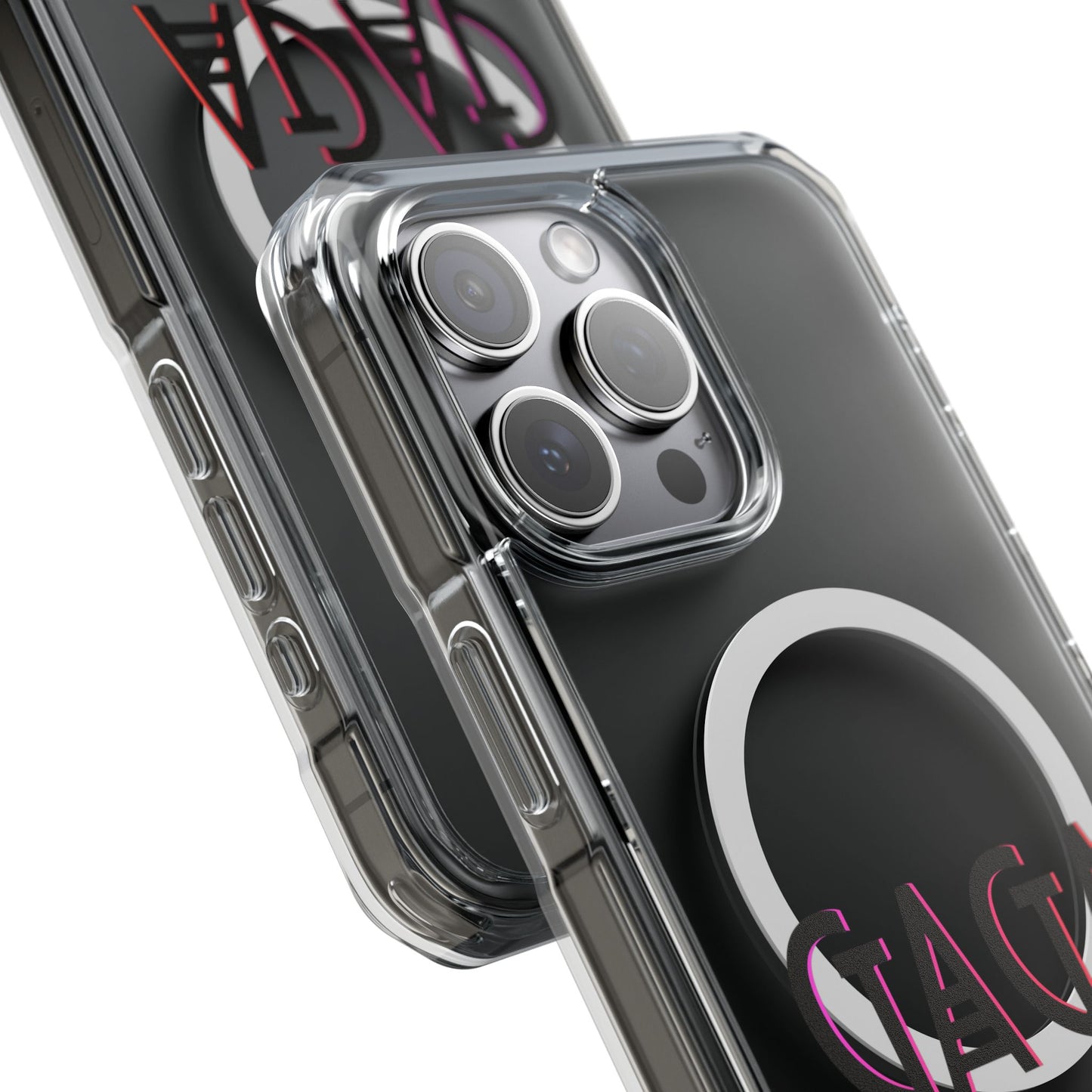 Electric Neon Magnetic clear case