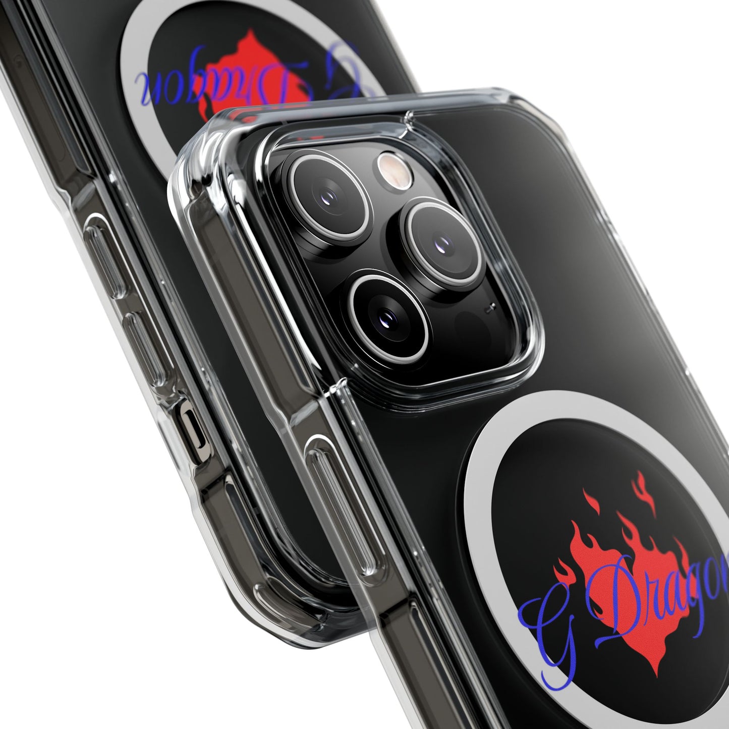 Heart on Fire Bold Script Magnetic Clear Impact Case