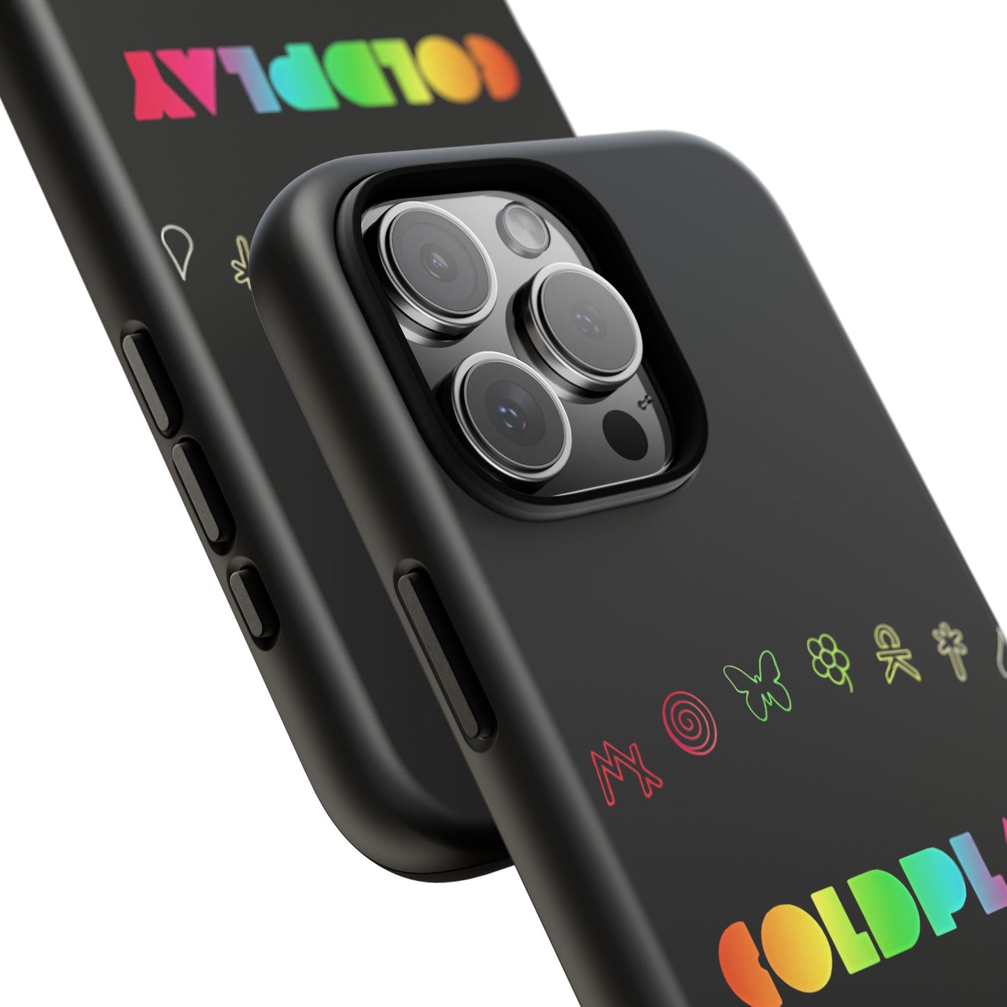 Premium Tough Case for iPhone 12 to 16 Pro Max Showcasing Coldplay’s Signage
