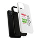 White Paw Print Tough Magnetic case