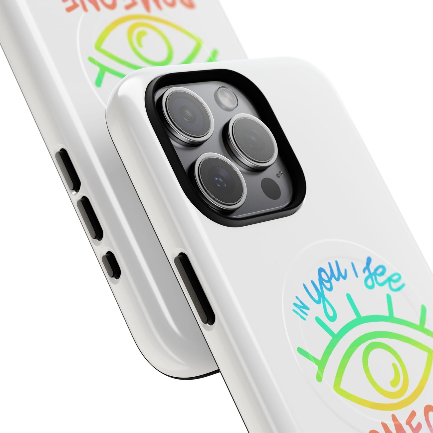 Vibrant Eye and Text Tough Magnetic Case