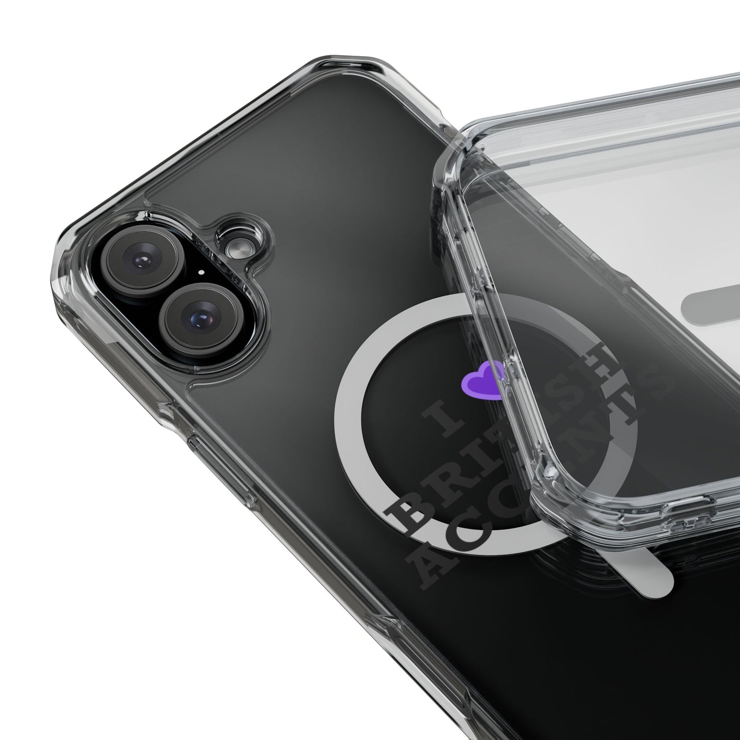 I Love British Accents Magnetic Clear Impact Case