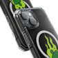 Green Flame Icon Magnetic Clear Impact Case