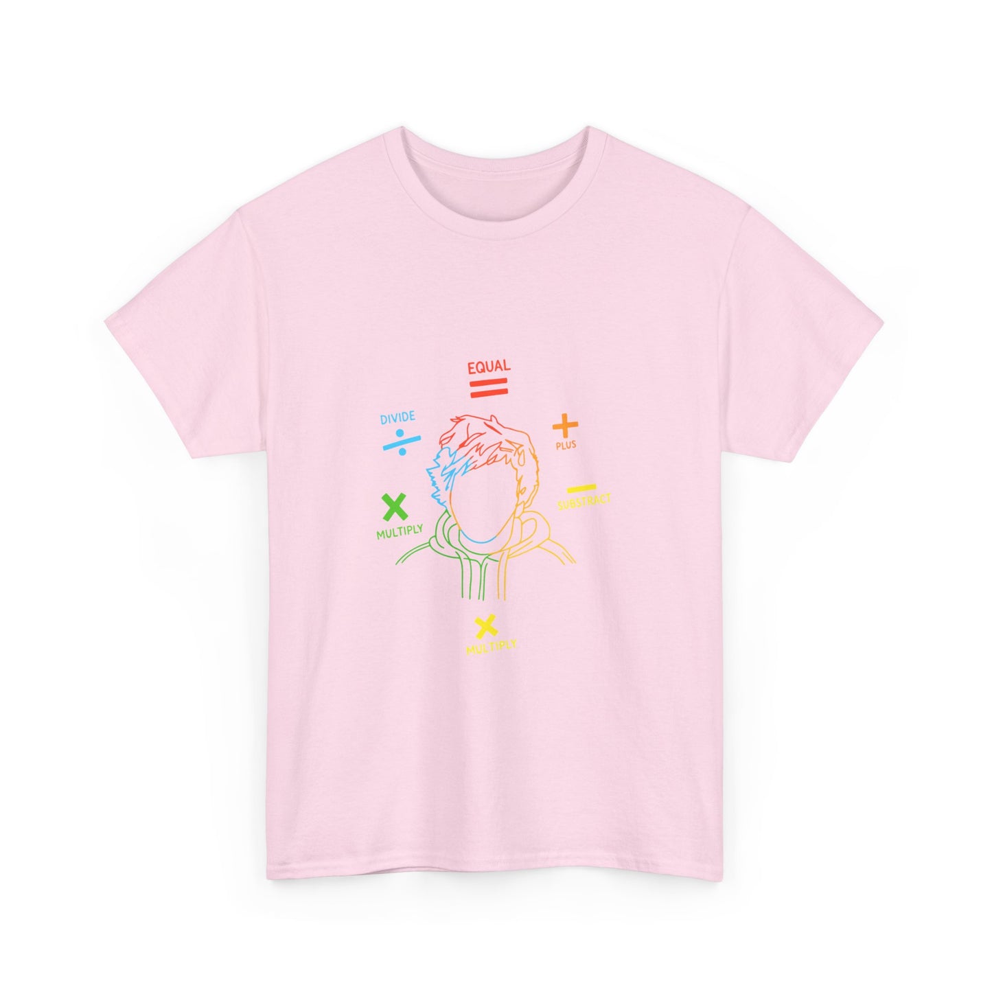 Minimalist Divide Symbol with Brush Unisex Heavy Cotton Tee