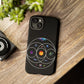 Premium Tough Case for iPhone 12 to 16 Pro Max Showcasing Coldplay’s Illustration Concept