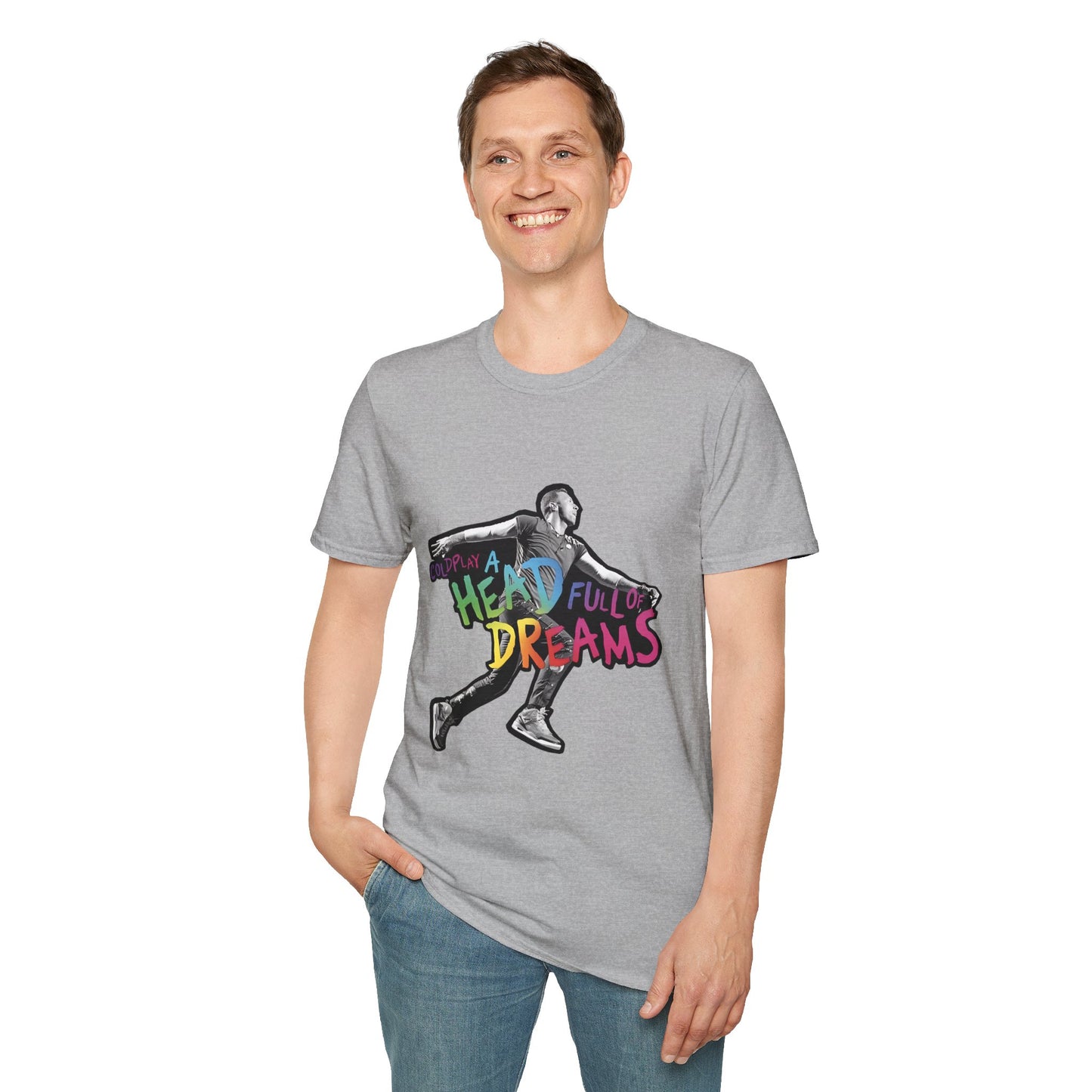 Unisex Softstyle T-Shirt Inspired by Coldplay A Head Full of Dreams Chris