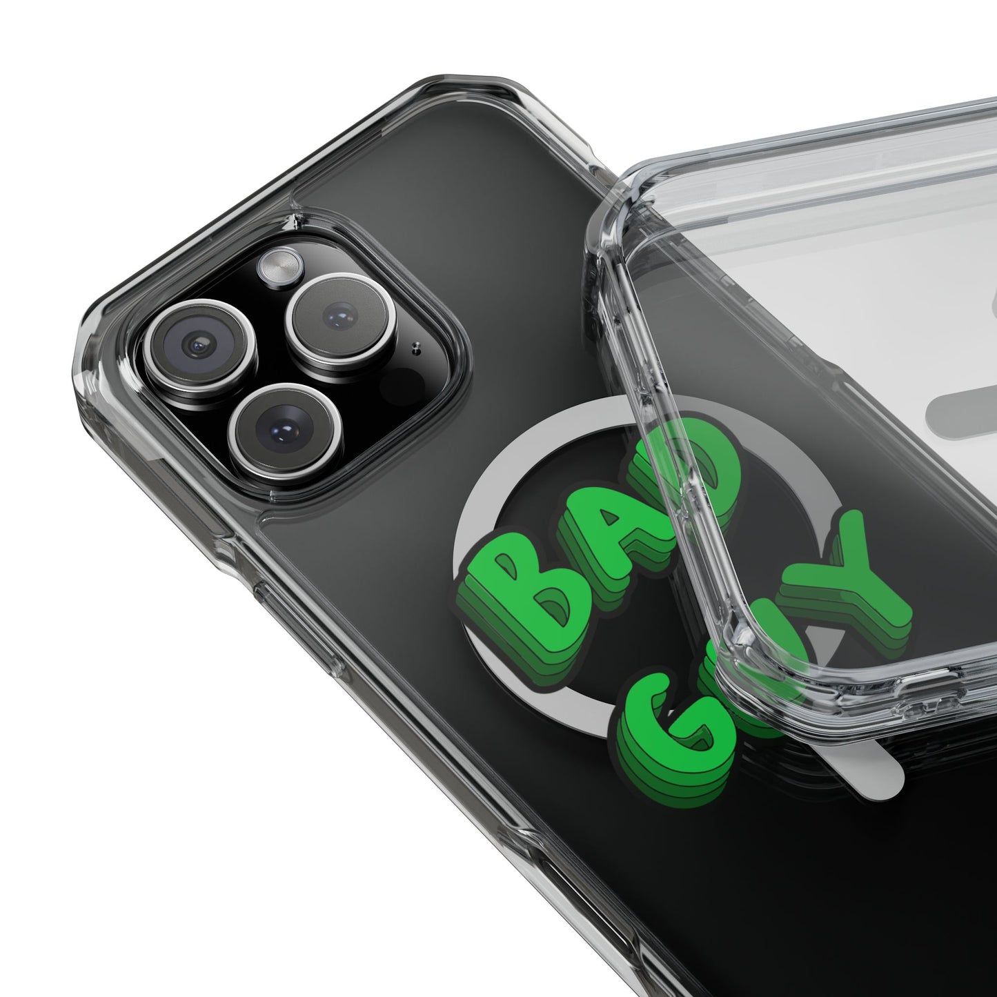 Bold 3D Bad Mood Magnetic Clear Impact Case