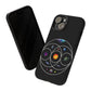 Premium Tough Case for iPhone 12 to 16 Pro Max Showcasing Coldplay’s Illustration Concept