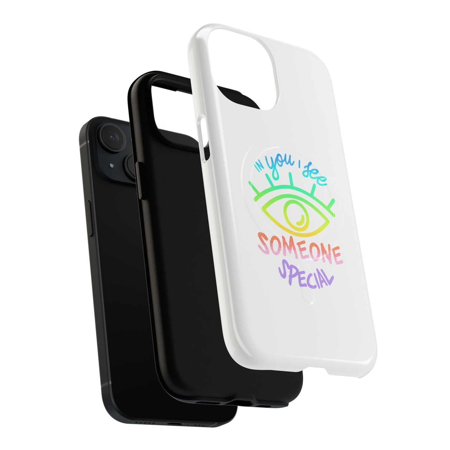Vibrant Eye and Text Tough Magnetic Case
