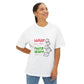 White Paw Print Oversized Boxy Tee