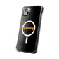 Orange Lightning Text Logo Magnetic Impact Case
