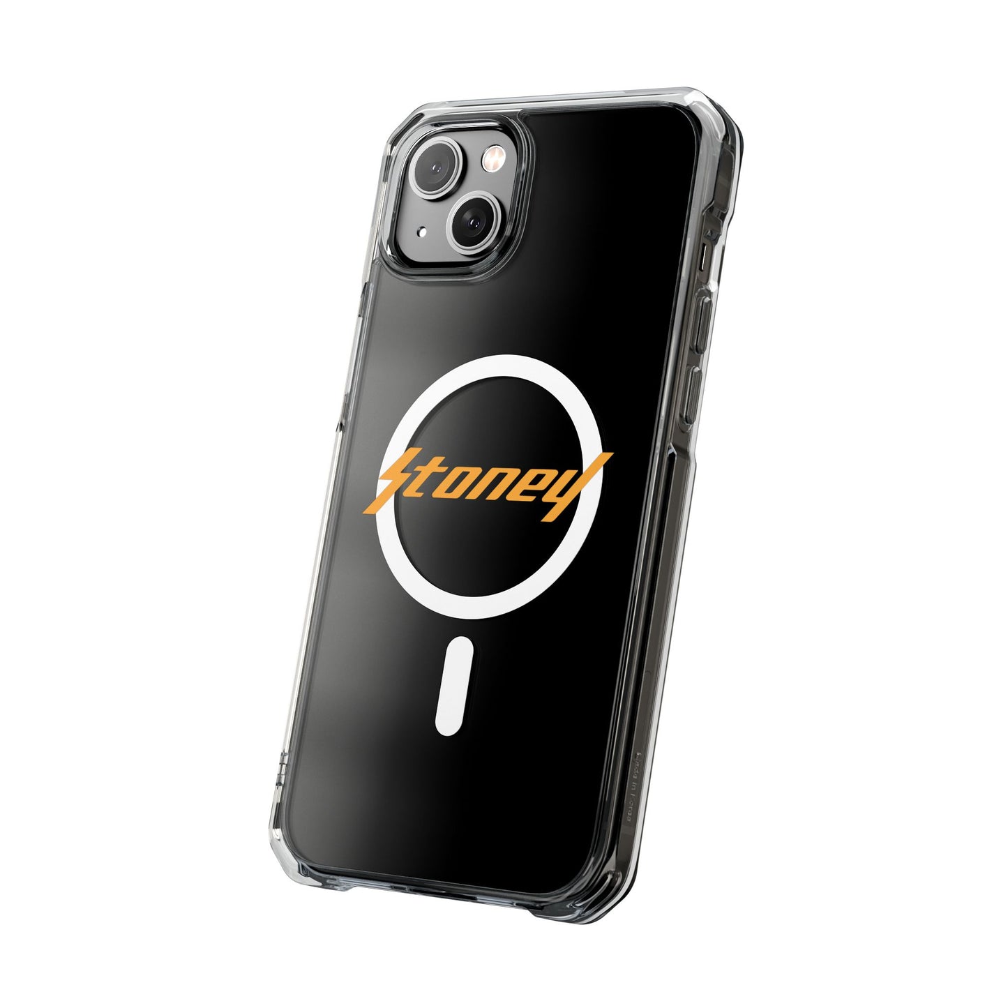 Orange Lightning Text Logo Magnetic Impact Case