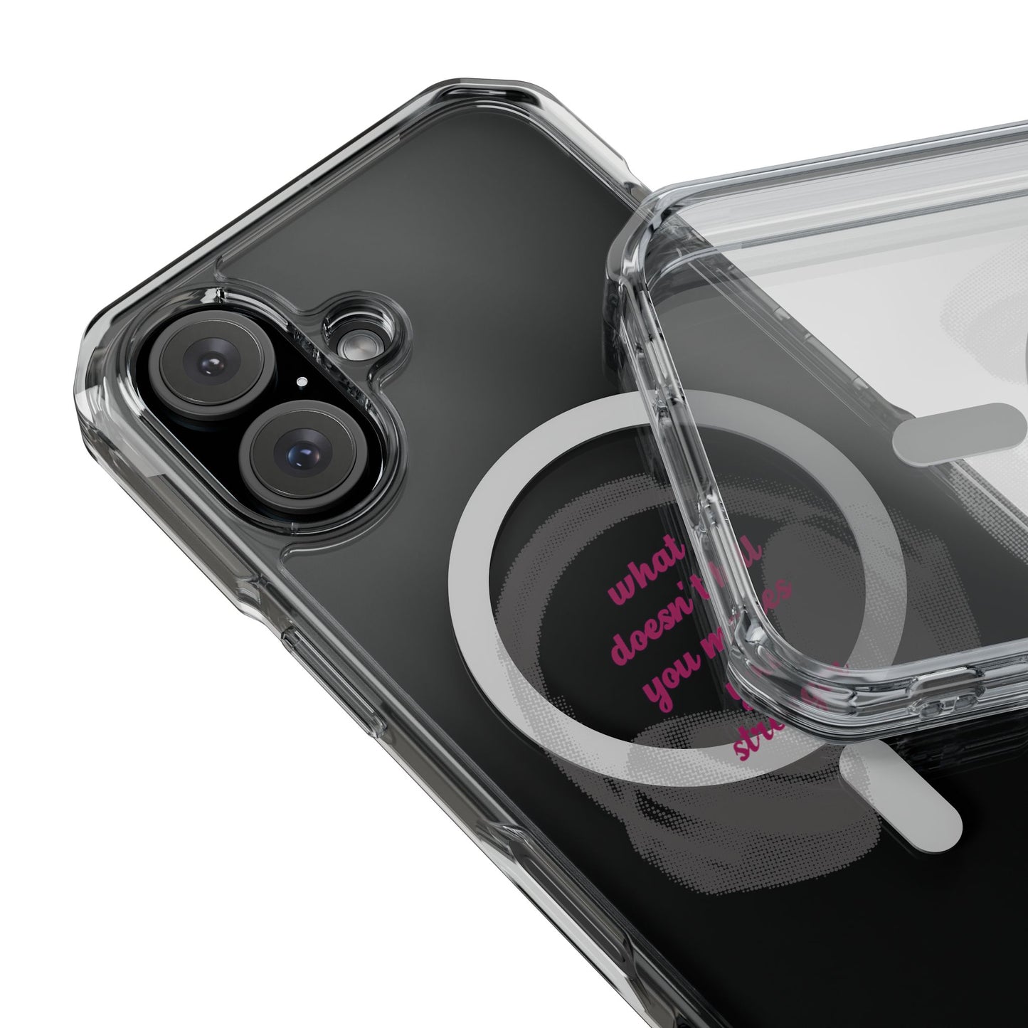 Stronger Soundwaves Magnetic clear Impact Case