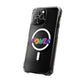 Retro Flower Power Color Pop Magnetic Clear Impact Case