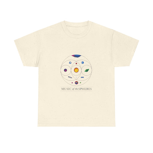 Colorful Planetary Orbit Diagram Unisex Cotton Tee