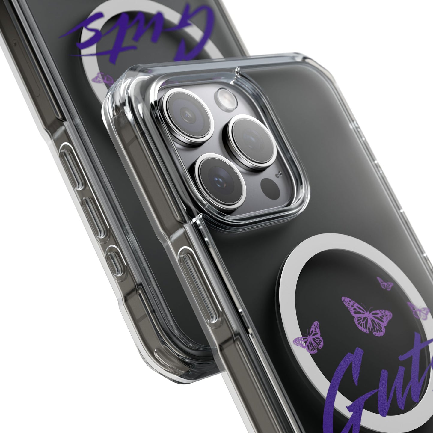 Guts & Butterflies Magnetic Clear Impact Case