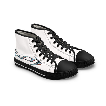 Neon‑Gradient Rua – Women's High Top Top Sneakers