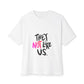 Bold “NOT” Statement Unisex Oversized Boxy Tee