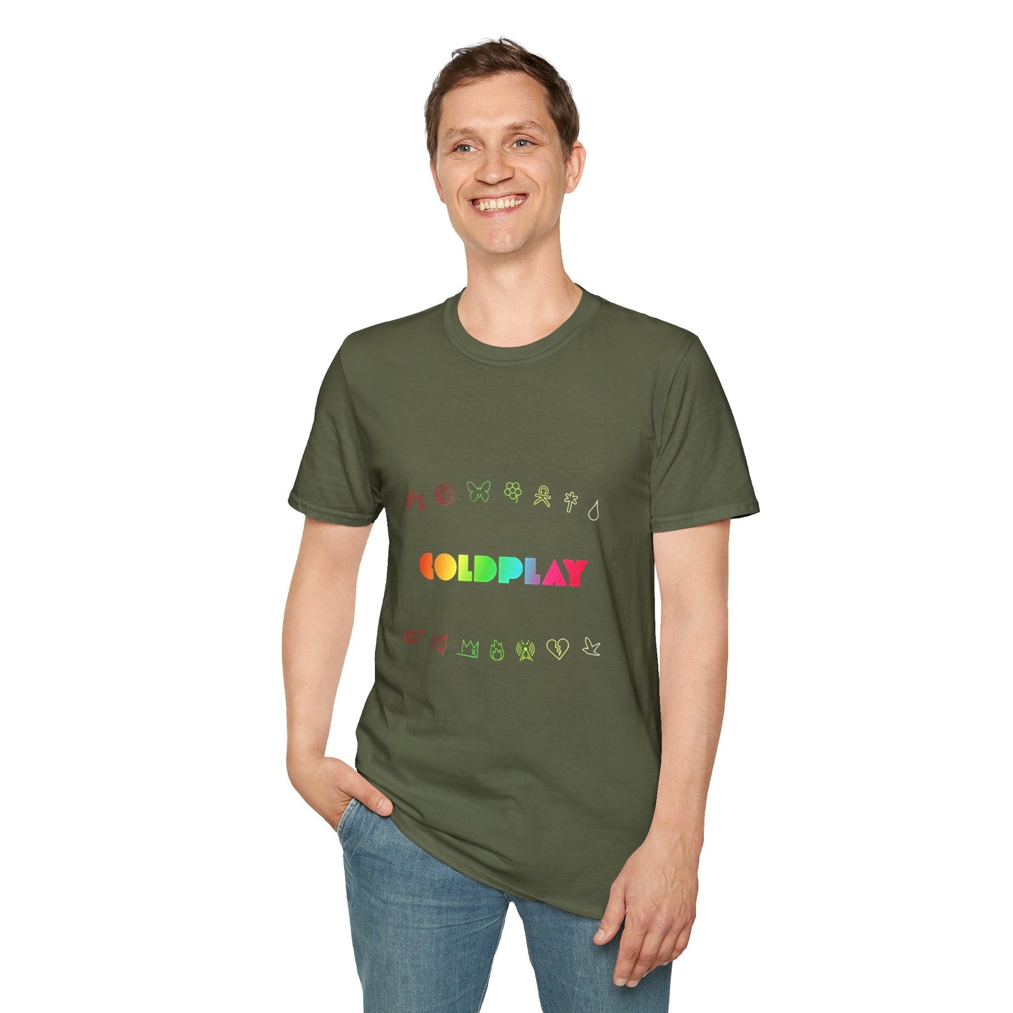 Unisex Softstyle T-Shirt Inspired by Coldplay’s Signage