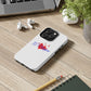 Heart on Fire Bold Script Tough Magnetic Case